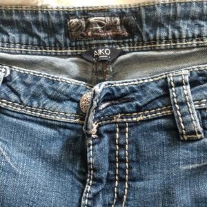 Silver Aiko boot cut jeans